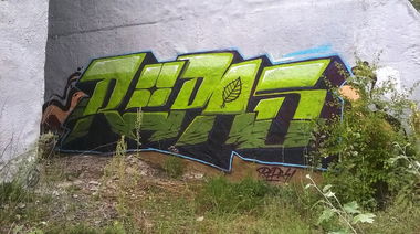 Graffiti Wall - Photo by DMN - Repas, DMN, Almaty (2015)