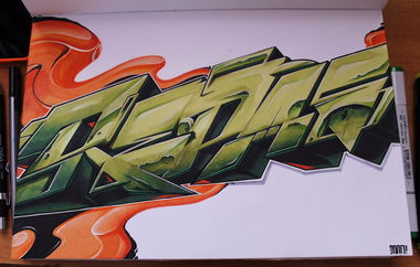 Graffiti Sketch - Photo by DMN - Graffiti, sketch, Repas (2015)