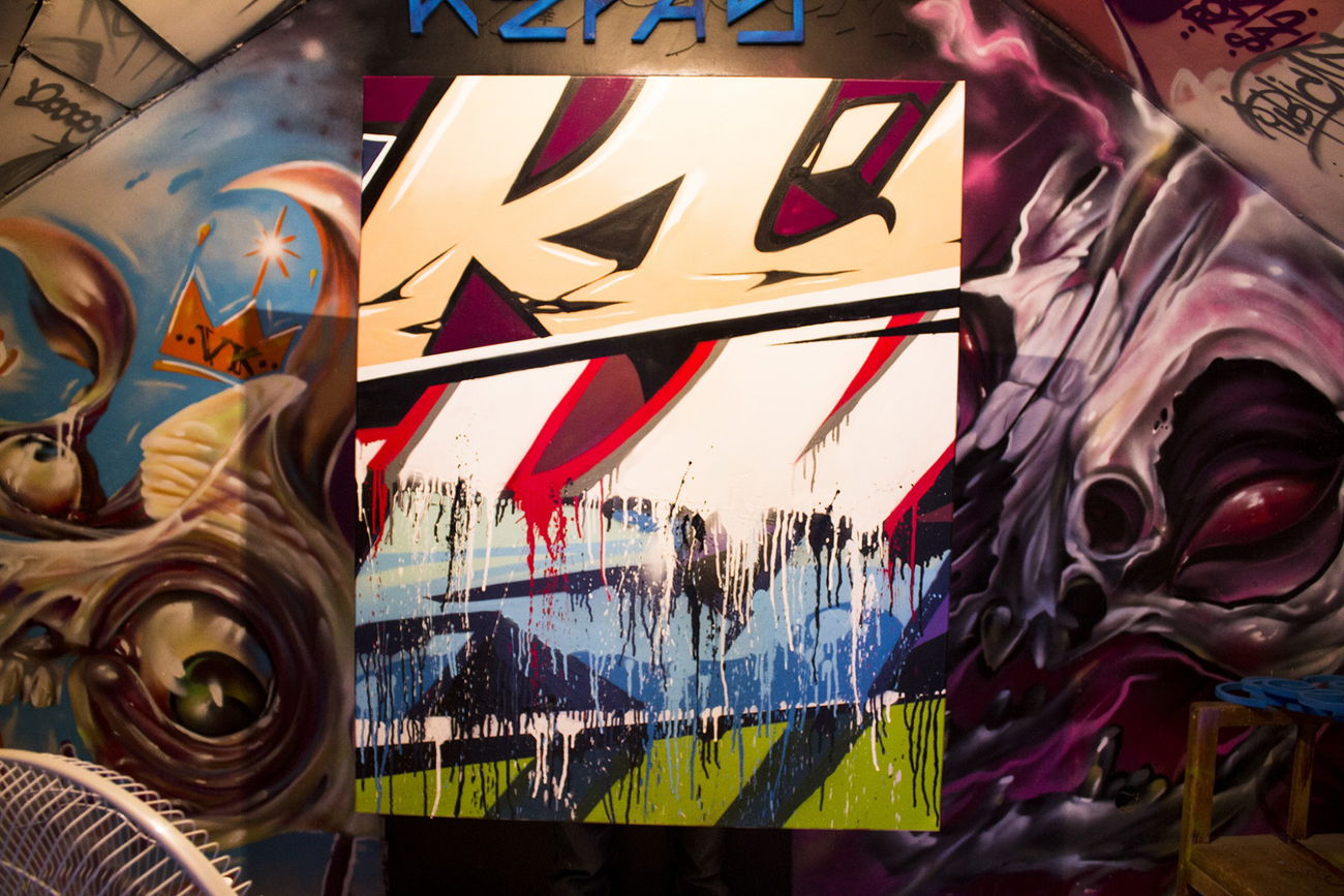 Graffiti Artwork - Photo by DMN - Repas, DMN, Almaty (2015)