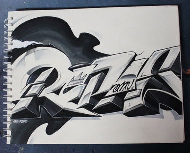 Graffiti Sketch - Photo by DMN - REPAS (2015)