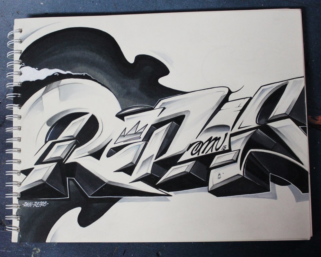 Graffiti Sketch - Photo by DMN - REPAS (2015)