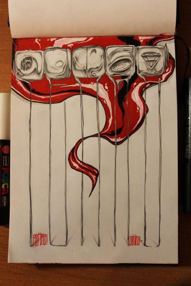 Graffiti Sketch - Photo by DMN - ?????, DMN, Repas (2015)