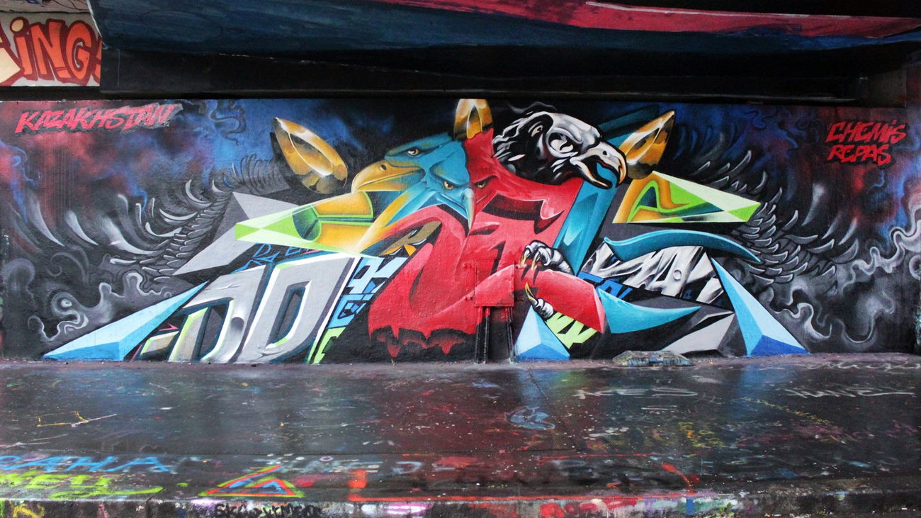 Graffiti Wall - Photo by DMN - DMN, REPAS, CHEMIS (2015)