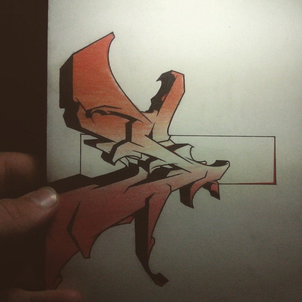 Graffiti Sketch - Photo by DOAK - S, DRD, DOAK