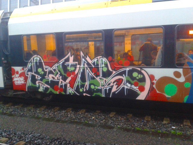 Graffiti Train - Photo by DOHE - devil, beks, rue (2015)