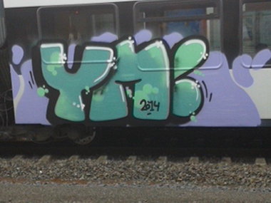 Graffiti Train - Photo by DOHE - ym, münster, train (2014)