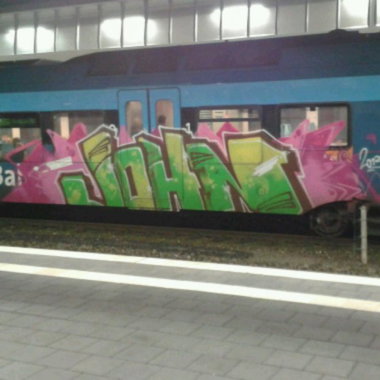 Graffiti Train - Photo by DOHE - JOHN, Münster, Train (2013)