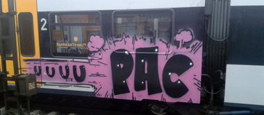 Graffiti Train - Photo by DOHE - Bielefeld, Münster, upac (2014)