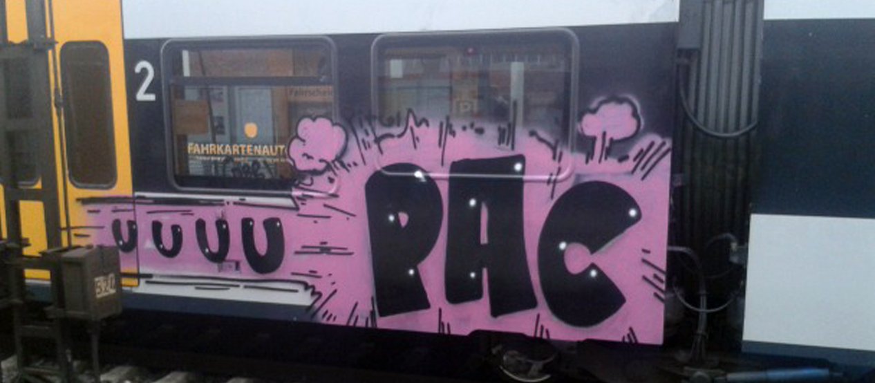 Graffiti Train - Photo by DOHE - Bielefeld, Münster, upac (2014)