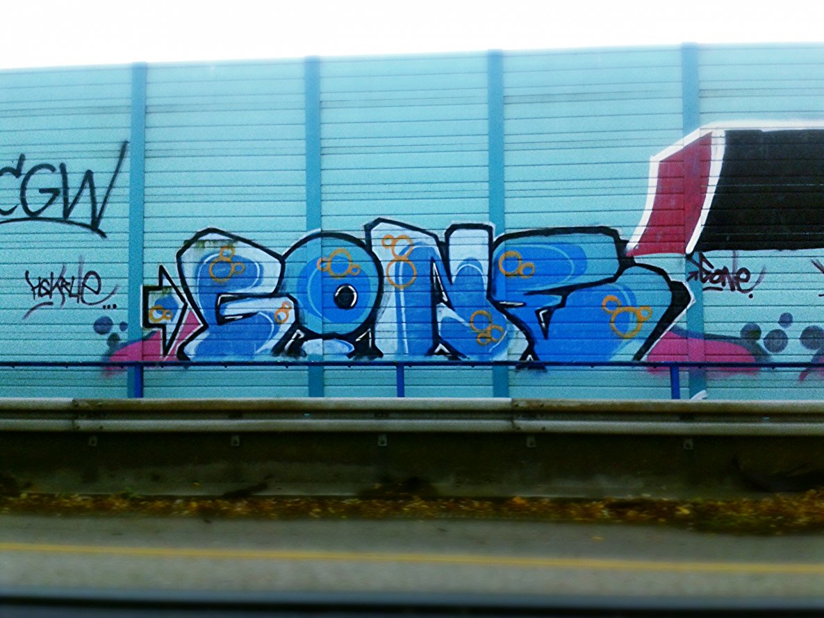 Graffiti Wall in Dülmen - Photo by DOHE - gone, line, autobahn