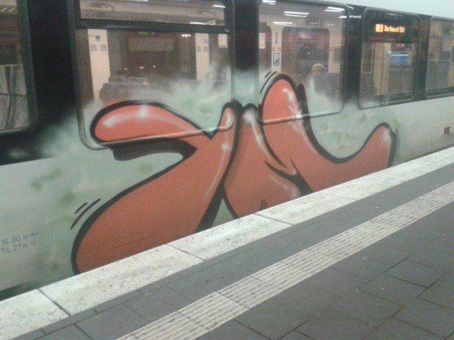 Graffiti Train - Photo by DOHE - ym, münster, style (2014)