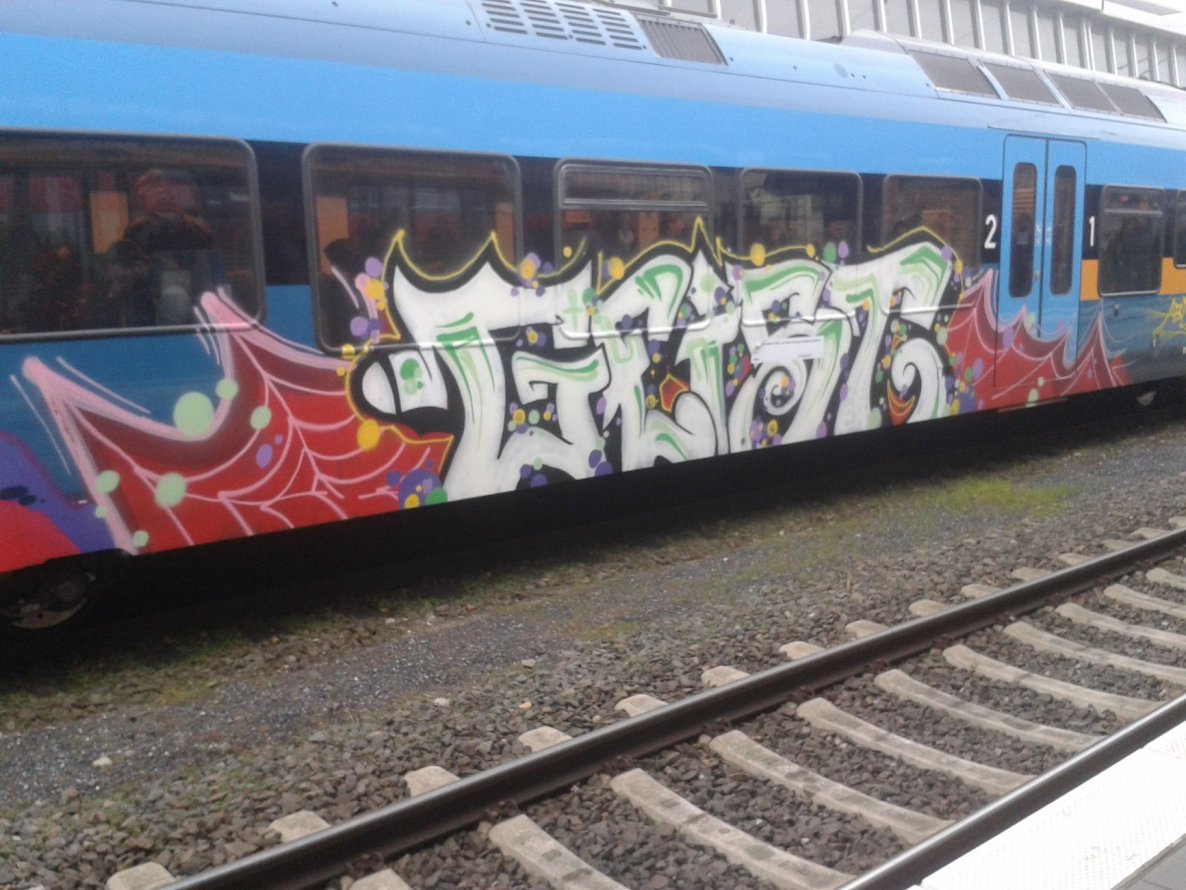 Graffiti Train - Photo by DOHE - geist, simba, durak (2014)