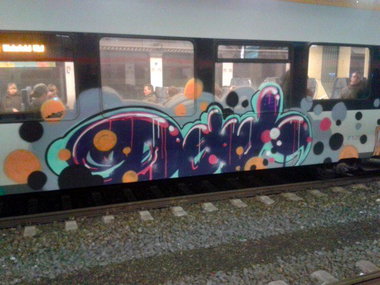 Graffiti Train - Photo by DOHE - Münster (2015)