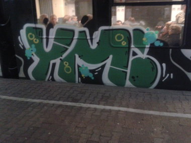 Graffiti Train - Photo by DOHE - cops, rip, slam (2014)