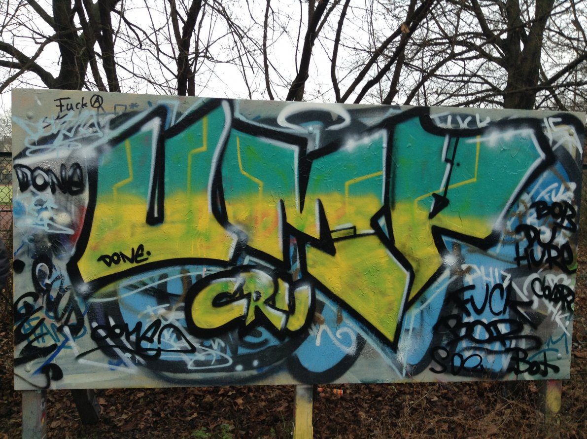 Graffiti Wall in Berlin - Photo by DONE - UMP, DONE, PHIL (2013)