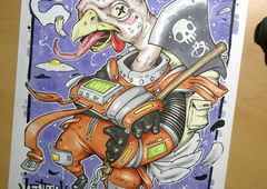 Graffiti Sketch - Photo by DOODLESNDRIPS - chicken, dippers