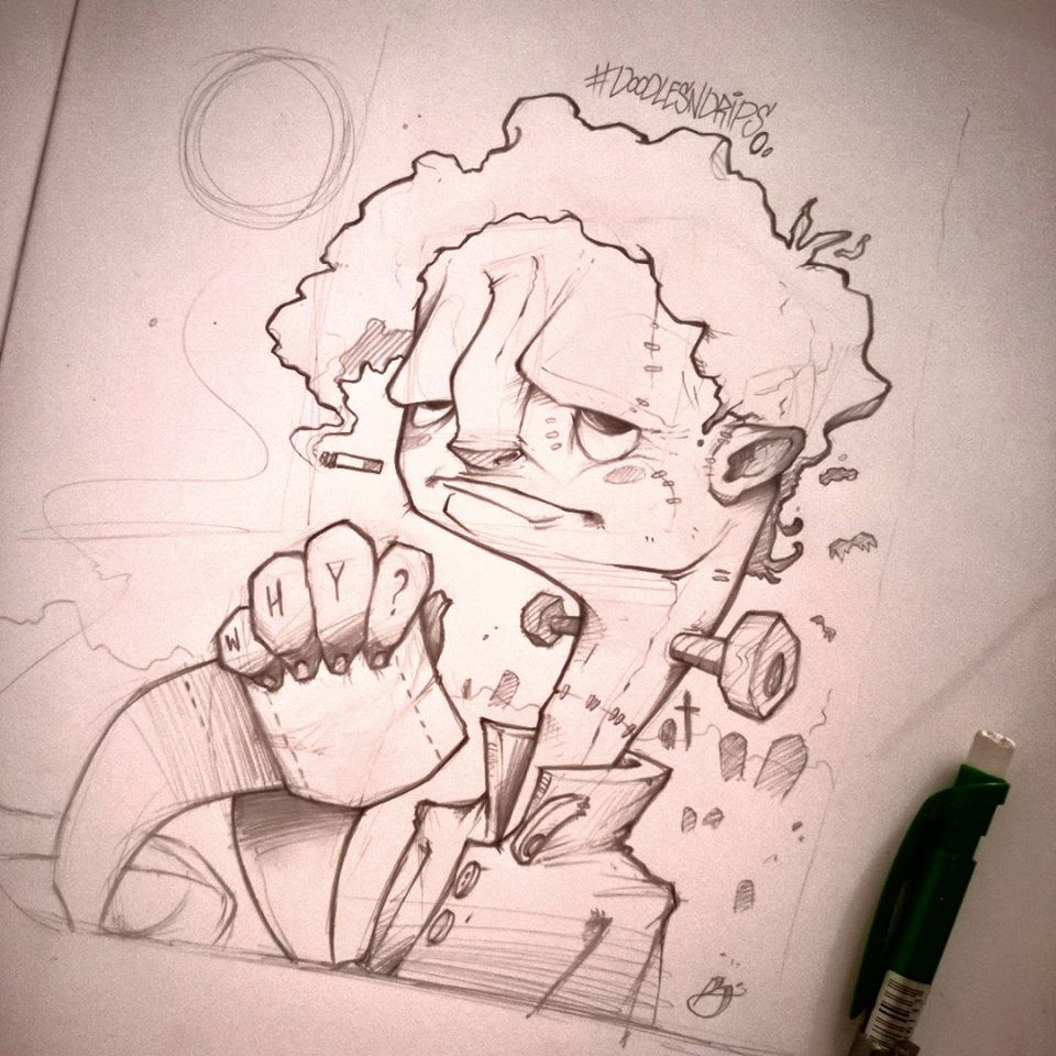 Graffiti Sketch - Photo by DOODLESNDRIPS