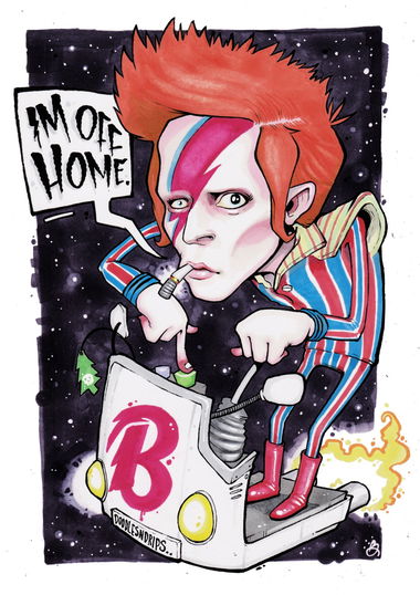 Graffiti Sketch in Manchester - Photo by DOODLESNDRIPS - bowie, davidbowie, alien (2016)