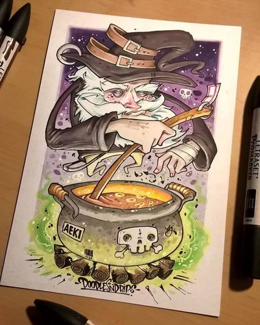 Graffiti Wall - Photo by DOODLESNDRIPS - You, a, wizard (2016)