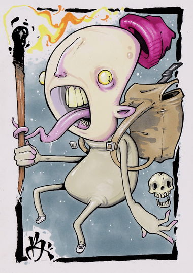 Graffiti Sketch in Manchester - Photo by DOODLESNDRIPS - spelunk, dunk, mine