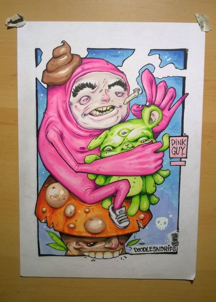 Graffiti Sketch - Photo by DOODLESNDRIPS - Pinkguy