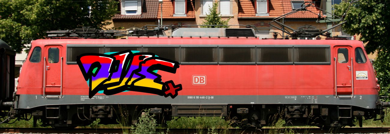 Graffiti Train in Germany - Photo by DOPE - Photoshop, Train (2016)