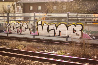 Graffiti Wall in Olfen - Photo by DOPE09 - ILMC, Dortmund, Line (2014)