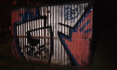 Graffiti Bombing - Photo by DOVE1