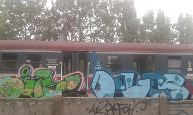 Graffiti Train - Photo by DOVE1 - mitsxdov
