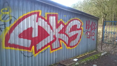 Graffiti Wall - Photo by DOVE1 - MKS!, 1948!