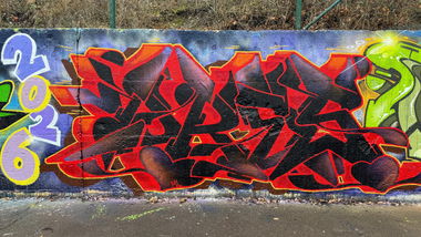 Graffiti Wall in Eisdorf - Photo by DRES