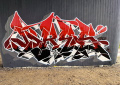 Graffiti Wall in Köchstedt - Photo by DRES (2026)