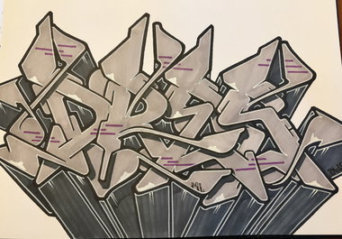 Graffiti Sketch in Eisdorf - Photo by DRES