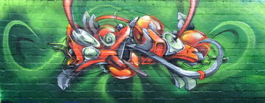 Graffiti Wall - Photo by DRIBS - bird, DRIBS