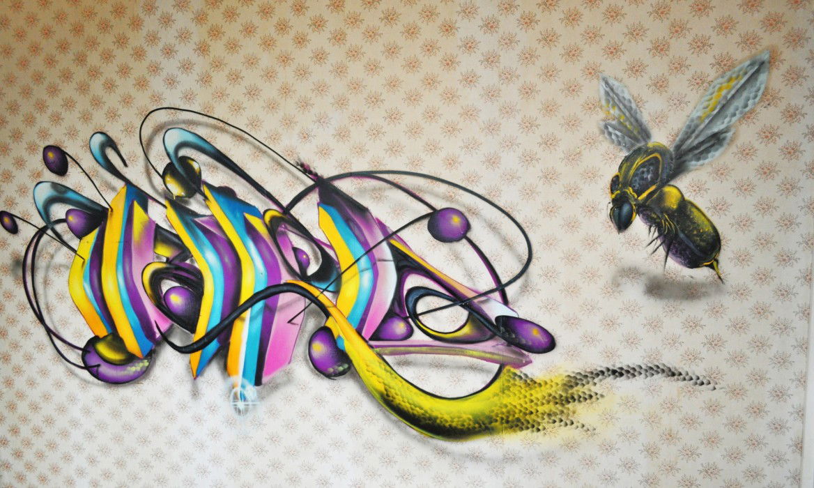 Graffiti Wall - Photo by DRIBS - DRIBS, bird