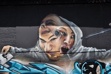 Graffiti Wall in Magdeburg - Photo by DRIBS - bird, DRIBS