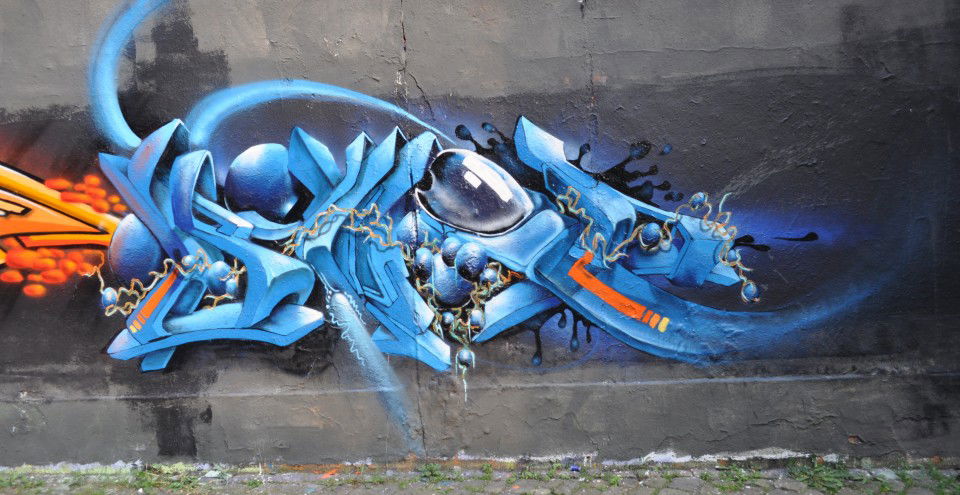 Graffiti Wall - Photo by DRIBS - bird, DRIBS