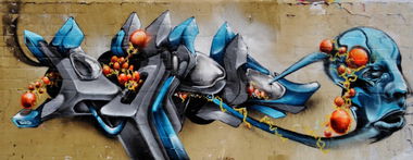 Graffiti Wall - Photo by DRIBS - bird, DRIBS