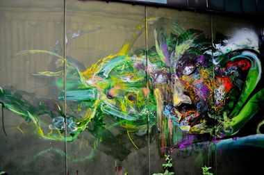 Graffiti Wall in Dortmund - Photo by DRIBS - bird, DRIBS