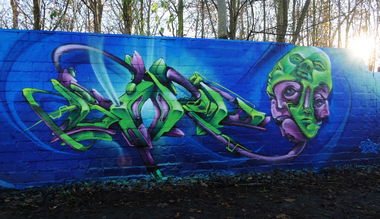 Graffiti Wall - Photo by DRIBS - bird, DRIBS