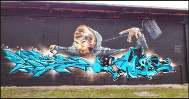 Graffiti Wall - Photo by DRIBS - kibe, shye, bird (2013)