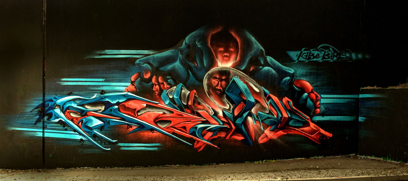 Graffiti Wall - Photo by DRIBS - KIBE, BIRD (2016)