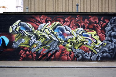 Graffiti Wall - Photo by DRIBS - hightech, bird