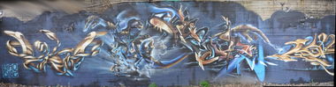 Graffiti Wall - Photo by DRIBS - silaz, bird, lusche