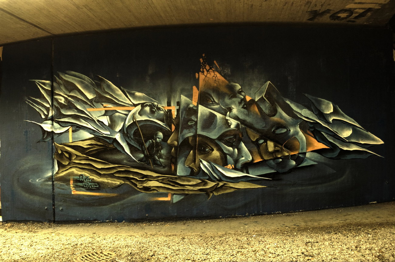 Graffiti Wall - Photo by DRIBS - kibe, bird