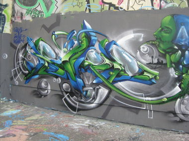 Graffiti Wall - Photo by DRIBS - DRIBS, bird (2014)