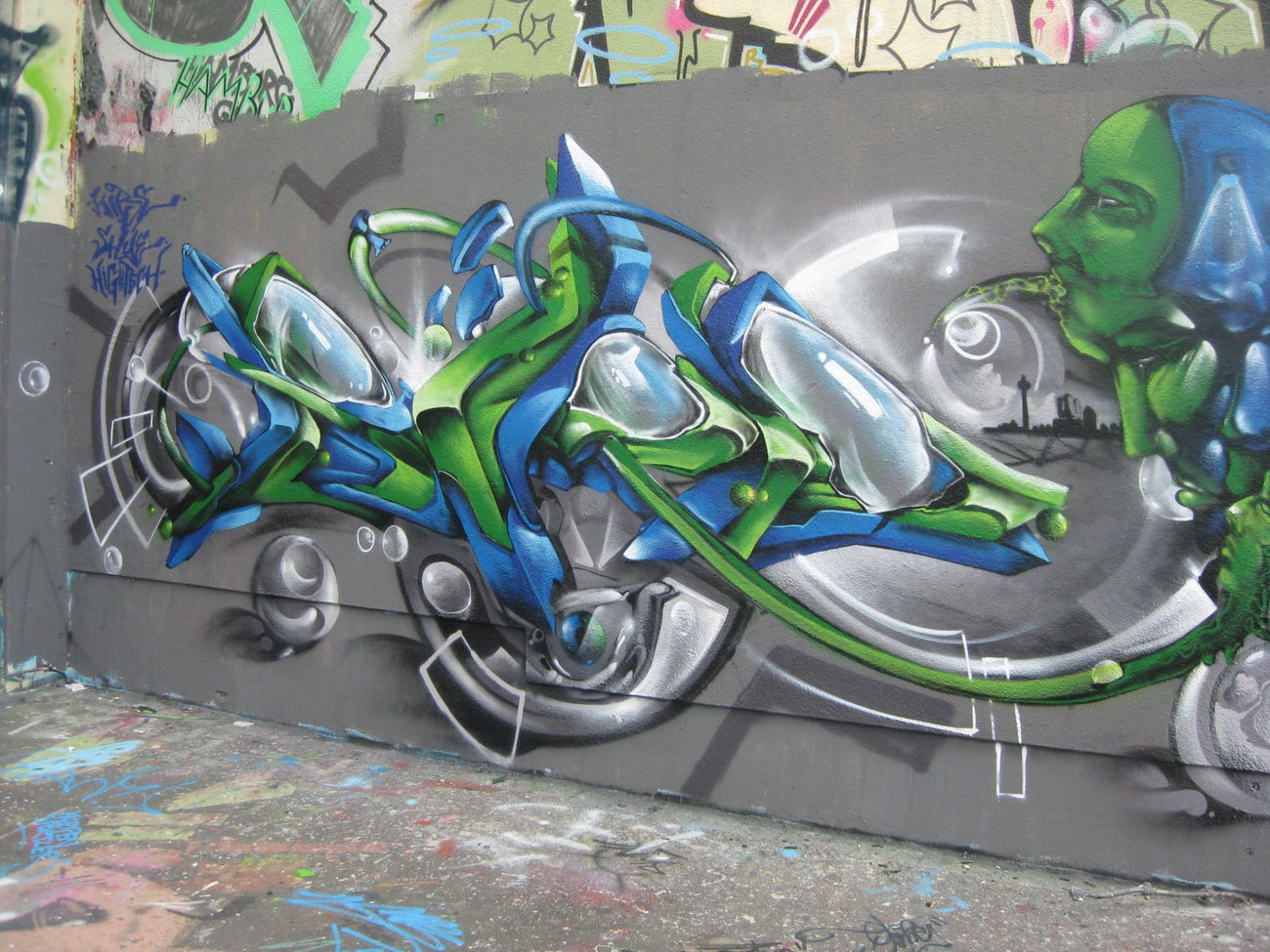 Graffiti Wall - Photo by DRIBS - DRIBS, bird (2014)