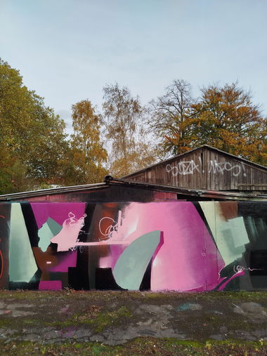 Graffiti Wall - Photo by DRIBS - abstract, wallpainting, postgraffiti