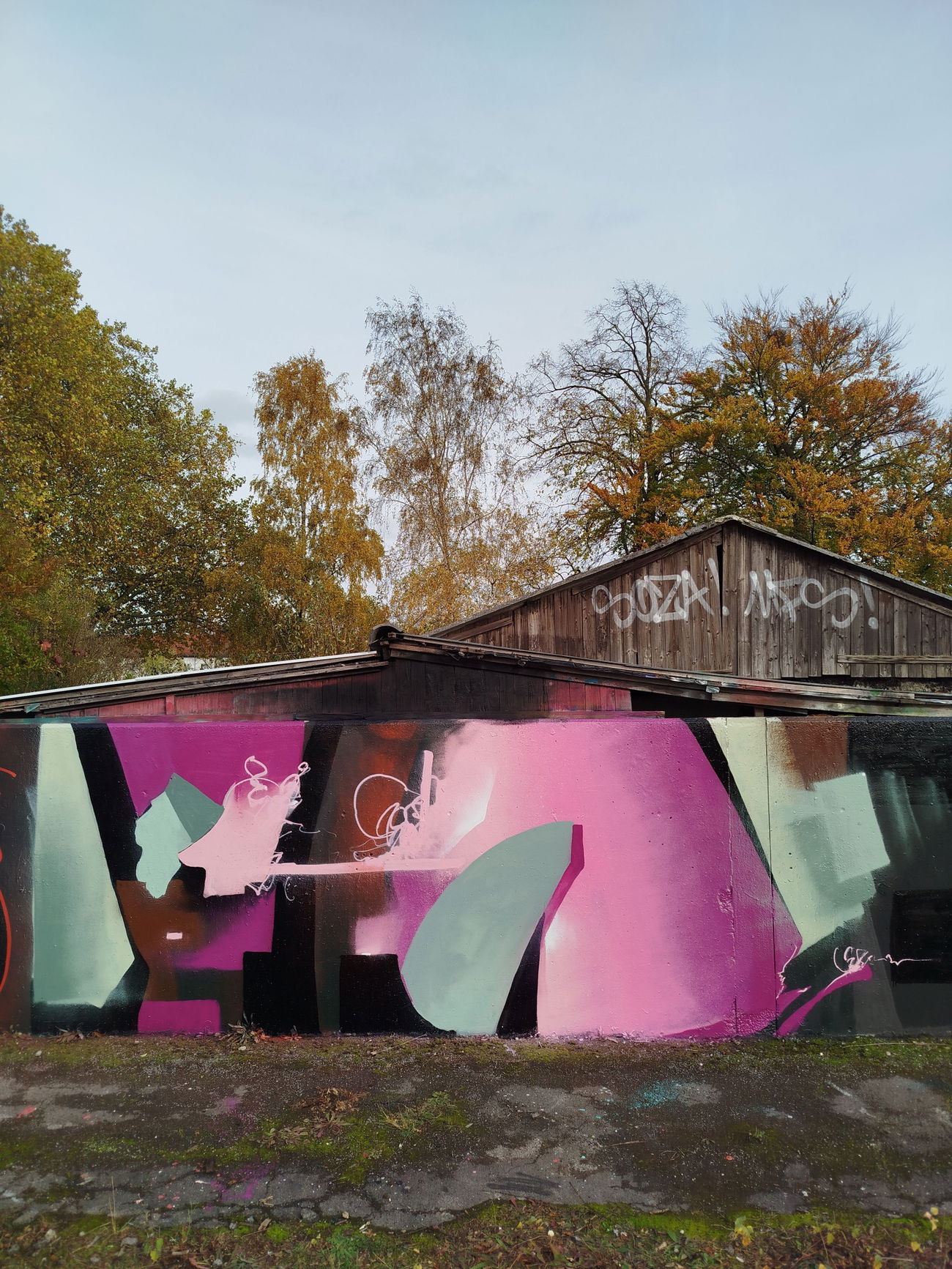 Graffiti Wall - Photo by DRIBS - abstract, wallpainting, postgraffiti