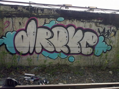 Graffiti Bombing - Photo by DRK - drk, drake